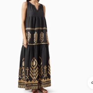 Greek Archaic Kori Maxi Linen Dress